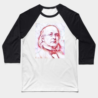 Horace Greeley Portrait | Horace Greeley Artwork Baseball T-Shirt